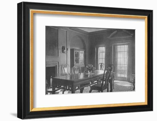 Dining room, looking towards the garden terrace, house of Mrs WK Vanderbilt, New York City, 1924-Unknown-Framed Photographic Print