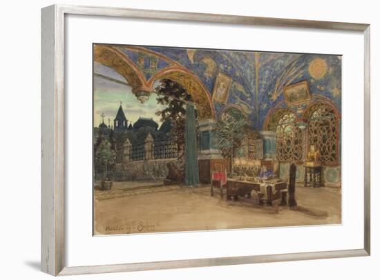 Dining Room of Prince Vasily Golitsyn, 1897-Appolinari Mikhaylovich Vasnetsov-Framed Giclee Print