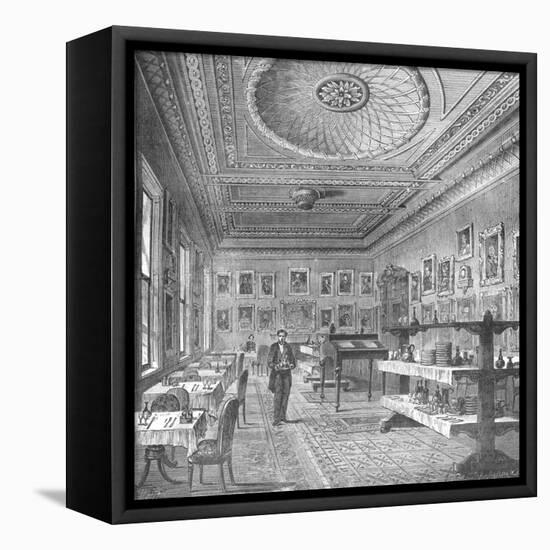 Dining Room of the Garrick Club, 1897-null-Framed Premier Image Canvas