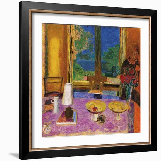 Dining Room On The Garden-Pierre Bonnard-Framed Giclee Print