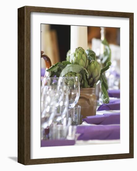 Dining Room Table, Clos Des Iles Chambres d'Hotes, Bed and Breakfast-Per Karlsson-Framed Photographic Print