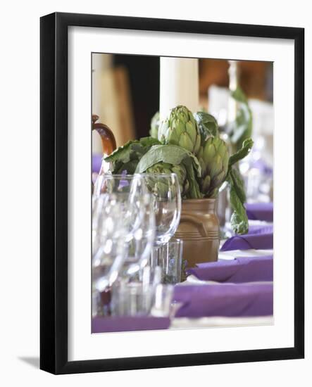 Dining Room Table, Clos Des Iles Chambres d'Hotes, Bed and Breakfast-Per Karlsson-Framed Photographic Print