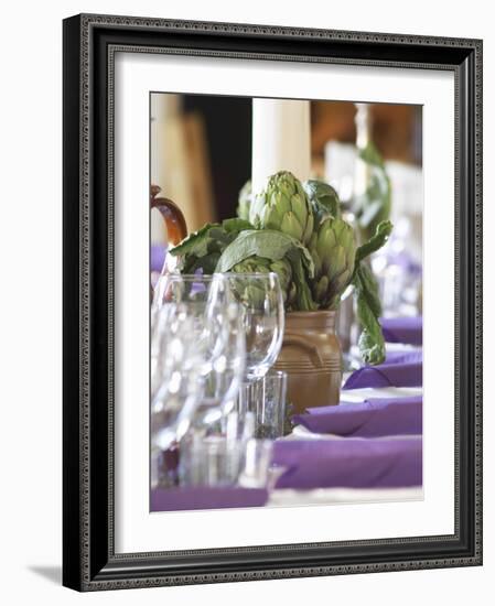 Dining Room Table, Clos Des Iles Chambres d'Hotes, Bed and Breakfast-Per Karlsson-Framed Photographic Print