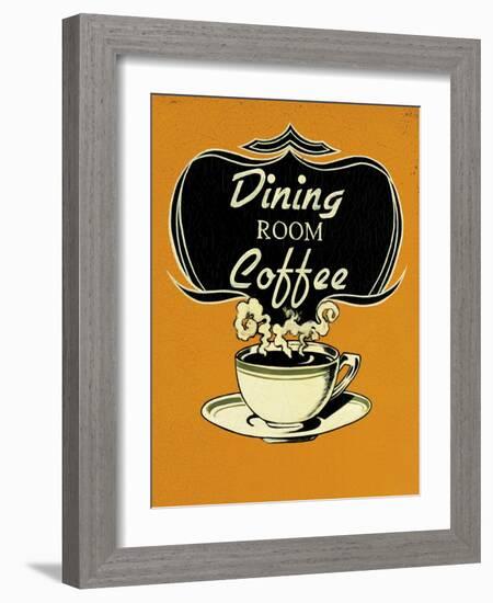 Dining Room-Catherine Jones-Framed Art Print