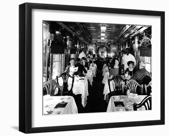 Dining Service on the B&O: Washington Dining Car-null-Framed Photographic Print