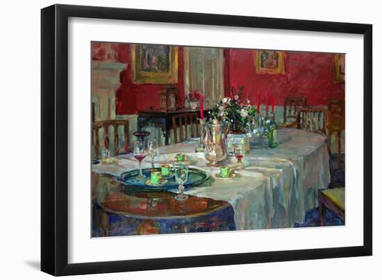 Dining Table with Silver Jug (Oil on Canvas)-Susan Ryder-Framed Giclee Print