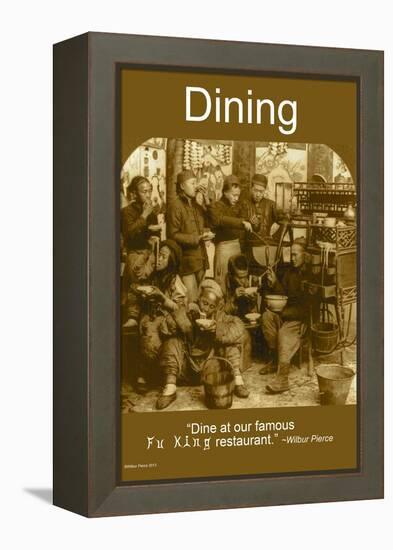 Dining-Wilbur Pierce-Framed Stretched Canvas