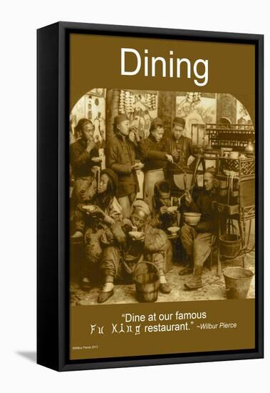 Dining-Wilbur Pierce-Framed Stretched Canvas