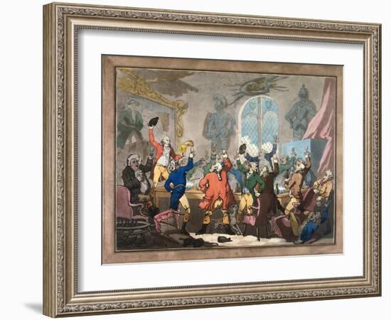 Dinner, 1787-Thomas Rowlandson-Framed Giclee Print