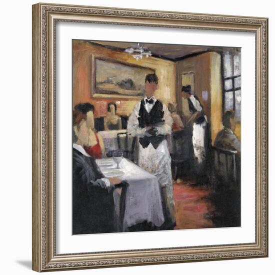 Dinner at Eight 1-Marc Taylor-Framed Art Print