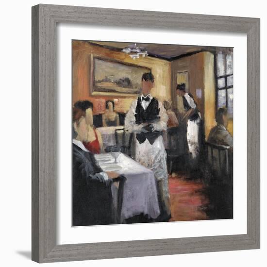 Dinner at Eight 1-Marc Taylor-Framed Art Print