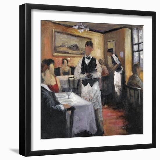 Dinner at Eight 1-Marc Taylor-Framed Art Print