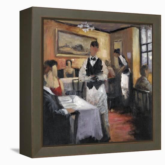 Dinner at Eight 1-Marc Taylor-Framed Stretched Canvas