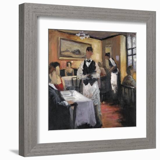 Dinner at Eight 1-Marc Taylor-Framed Art Print