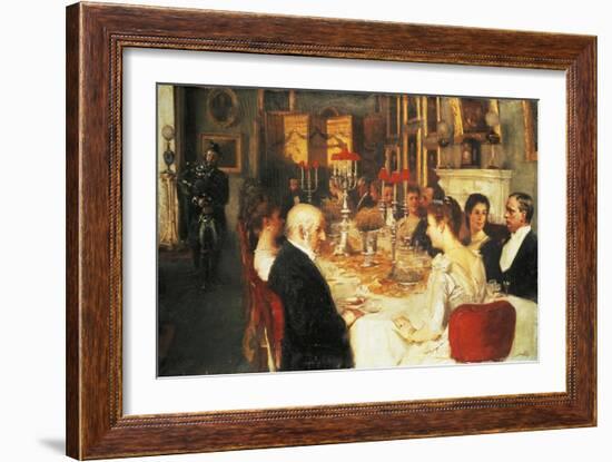 Dinner at Haddo House-Alfred Edward Emslie-Framed Giclee Print