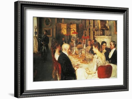 Dinner at Haddo House-Alfred Edward Emslie-Framed Giclee Print