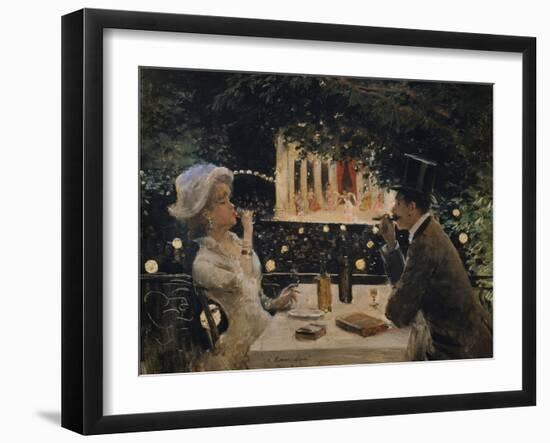 Dinner at "The Ambassadors"-Jean Béraud-Framed Giclee Print
