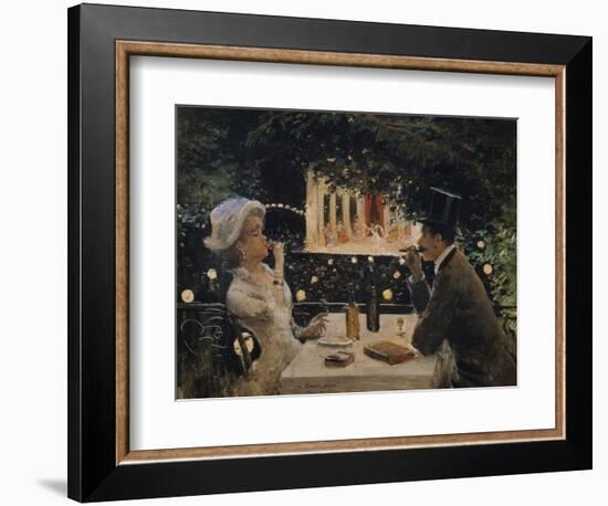 Dinner at "The Ambassadors"-Jean Béraud-Framed Giclee Print