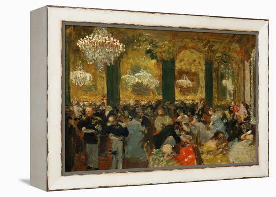 Dinner at the Ball, 1879, after Adolf Von Menzel (1815-1905)-Edgar Degas-Framed Premier Image Canvas