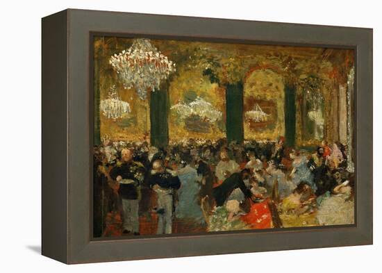 Dinner at the Ball, 1879, after Adolf Von Menzel (1815-1905)-Edgar Degas-Framed Premier Image Canvas