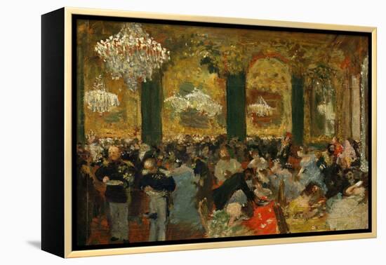 Dinner at the Ball, 1879, after Adolf Von Menzel (1815-1905)-Edgar Degas-Framed Premier Image Canvas