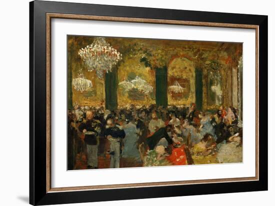 Dinner at the Ball, 1879, after Adolf Von Menzel (1815-1905)-Edgar Degas-Framed Giclee Print