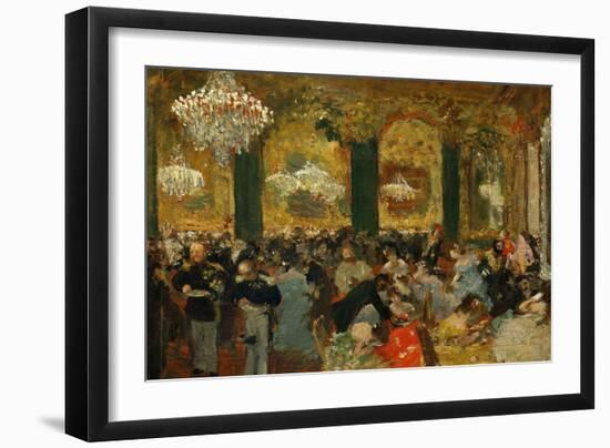 Dinner at the Ball, 1879, after Adolf Von Menzel (1815-1905)-Edgar Degas-Framed Giclee Print