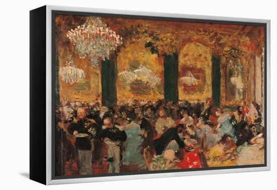 Dinner at the Ball-Edgar Degas-Framed Stretched Canvas