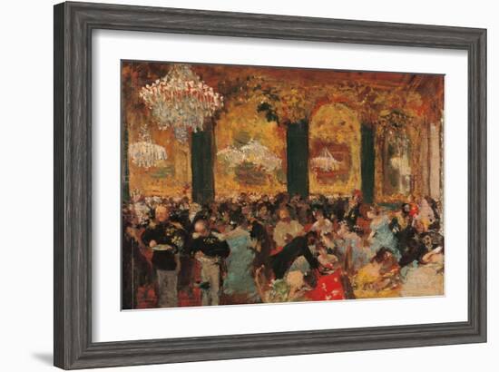 Dinner at the Ball-Edgar Degas-Framed Art Print