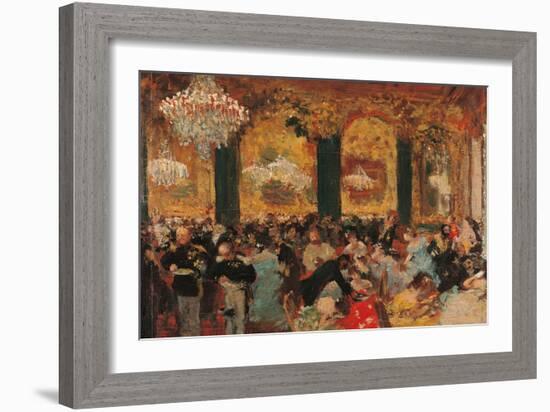 Dinner at the Ball-Edgar Degas-Framed Art Print