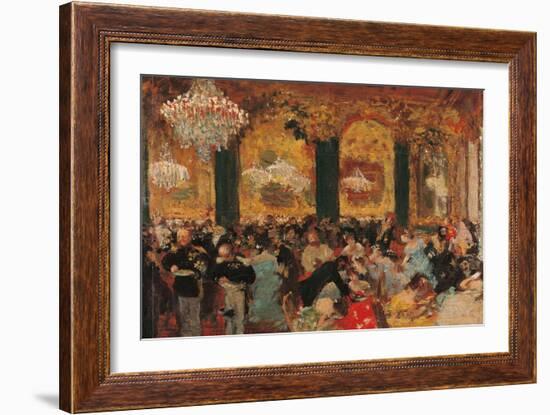 Dinner at the Ball-Edgar Degas-Framed Art Print