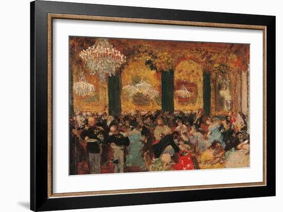 Dinner at the Ball-Edgar Degas-Framed Art Print