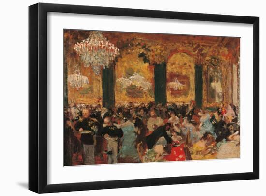 Dinner at the Ball-Edgar Degas-Framed Art Print