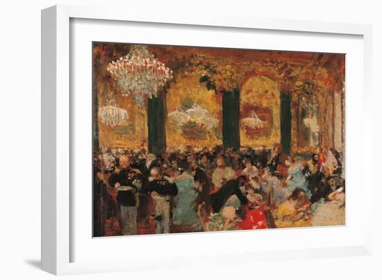 Dinner at the Ball-Edgar Degas-Framed Art Print