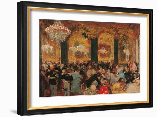 Dinner at the Ball-Edgar Degas-Framed Art Print