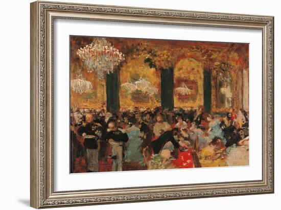 Dinner at the Ball-Edgar Degas-Framed Giclee Print