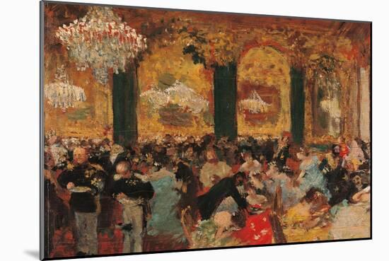 Dinner at the Ball-Edgar Degas-Mounted Giclee Print
