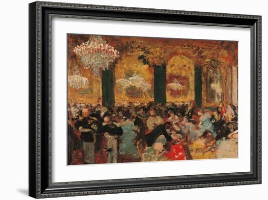 Dinner at the Ball-Edgar Degas-Framed Giclee Print