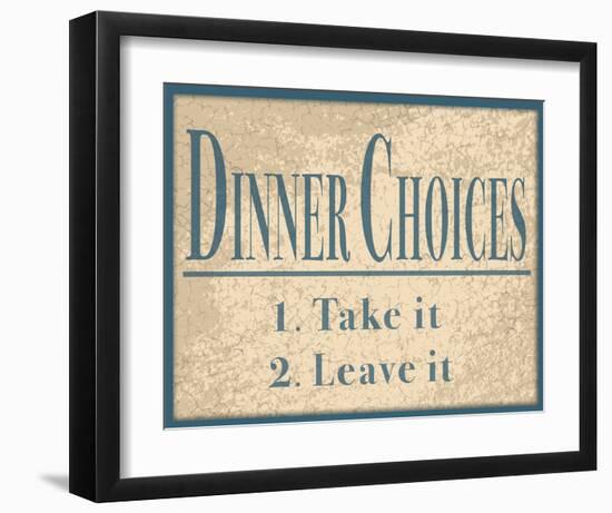 Dinner Choices-null-Framed Art Print