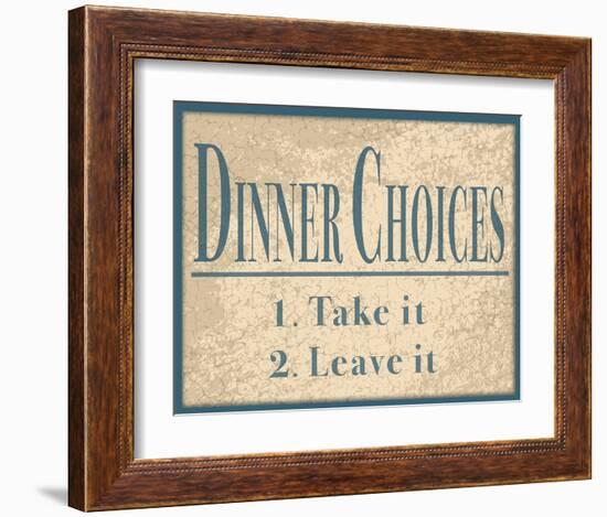 Dinner Choices-null-Framed Art Print