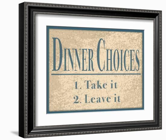 Dinner Choices-null-Framed Art Print