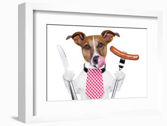 Dinner Dog-Javier Brosch-Framed Photographic Print