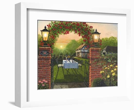 Dinner for Two - Rose Cottage-Richard Harpum-Framed Art Print