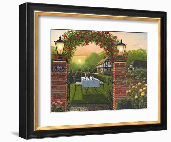 Dinner for Two - Rose Cottage-Richard Harpum-Framed Art Print