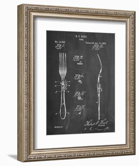 Dinner Fork Patent-null-Framed Premium Giclee Print