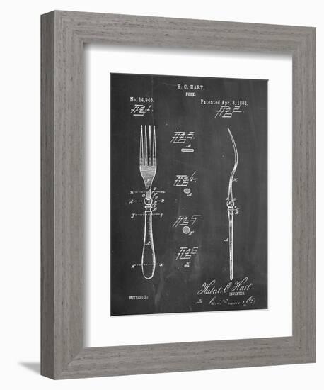 Dinner Fork Patent-null-Framed Premium Giclee Print