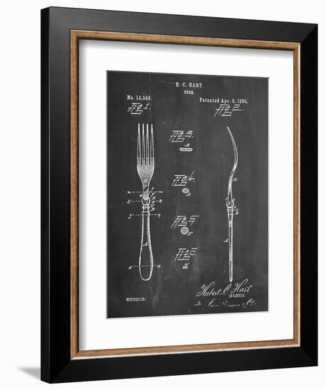 Dinner Fork Patent-null-Framed Premium Giclee Print