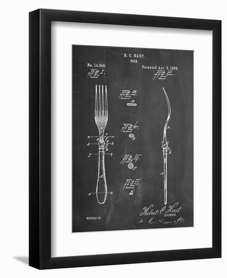 Dinner Fork Patent-null-Framed Premium Giclee Print