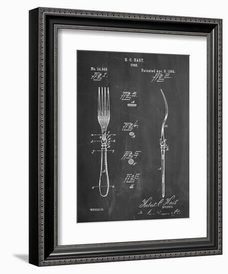 Dinner Fork Patent-null-Framed Premium Giclee Print