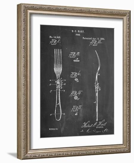 Dinner Fork Patent-null-Framed Art Print